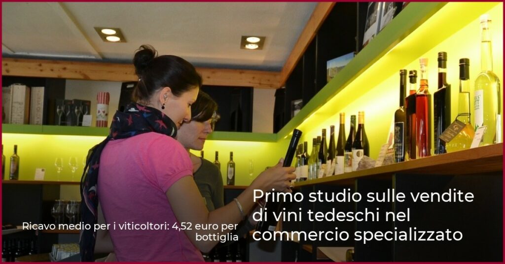 Primo studio sulle vendite di vini tedeschi nel commercio specializzato