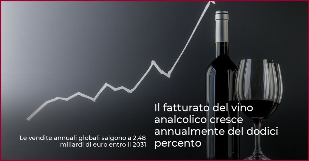 Il fatturato del vino analcolico cresce annualmente del dodici percento